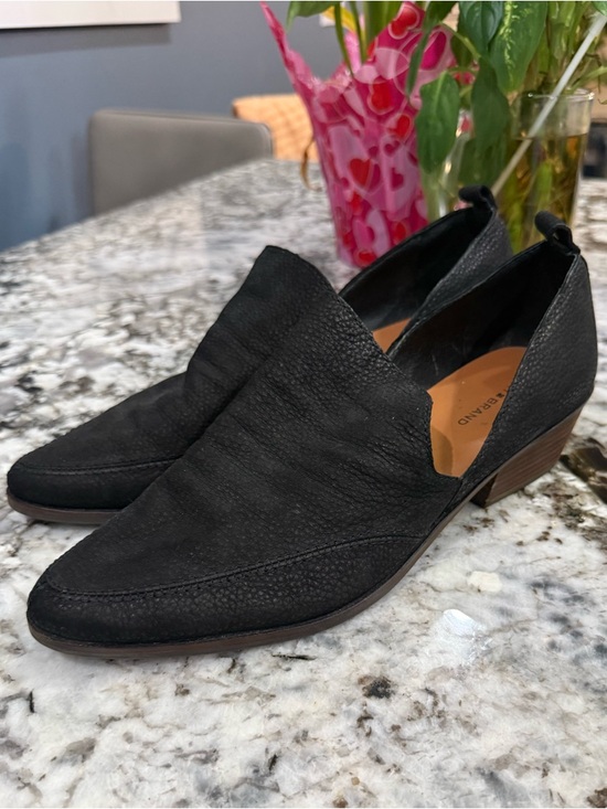 Lucky Brand Mahzan Loafers Slip On Nubuck Leather Woman’s Size 9.5
